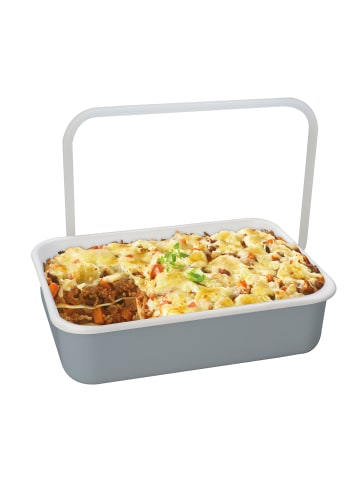 Honey Ware Emaille-Frischhaltedose, Licht Grau, L, 1,35L