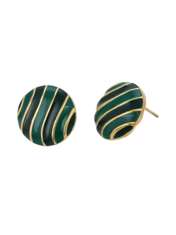 gaya Women Earrings in Gold Green Black