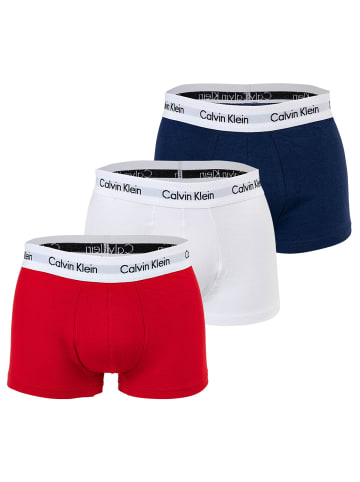 Calvin Klein Boxershort 3er Pack in BlauWeiß/Rot