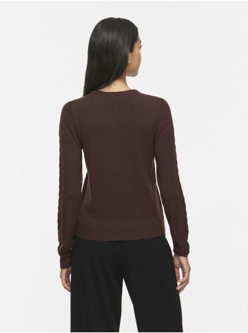 Vila Strickjacke VIKerry in schoko - 0002