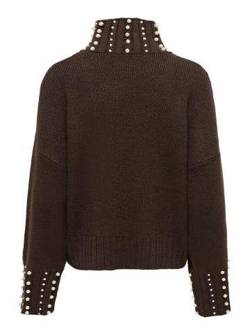 ONLY Strickpullover in Coffee Bean