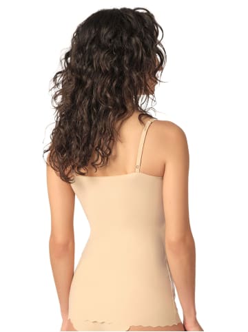 Skiny 2er Pack Spaghettishirt herausn. Pads in beige