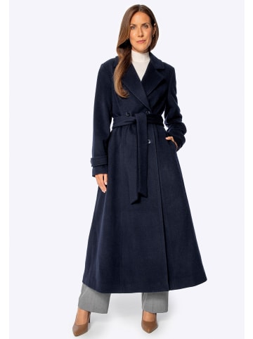 Wittchen Damen Wollmantel mit Kaschmirmischung in Dark blue