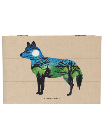 Mr. & Mrs. Panda Erinnerungsbox Fuchs Landschaft mit Spruch in Bunt