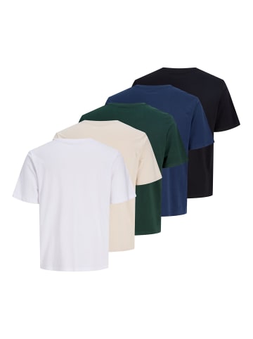 Jack & Jones 5er-Pack T-shirt in Navy Blazer