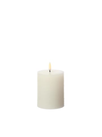 Uyuni Uyuni LED Kerze PIA Rustik-Optik Echtwachs Timer H: 10cm in creme