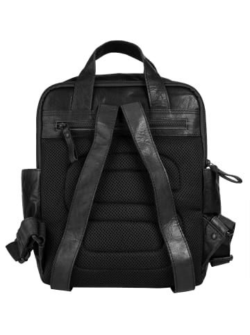 SPIKES & SPARROW Rucksack in schwarz