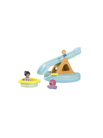 Playmobil Spielfigur Set Junior Aqua Badeinsel mit Wasserrutsche
