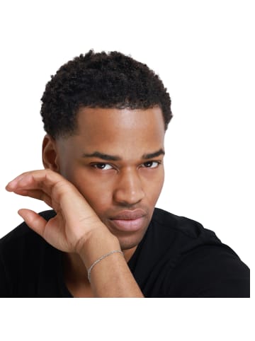 Steel_Art Armband Meikel silberfarben poliert in silberfarben poliert