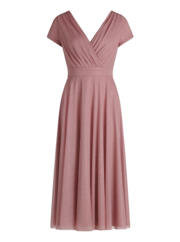 Vera Mont Cocktailkleid im Glitzer-Look in Silver/Rosé