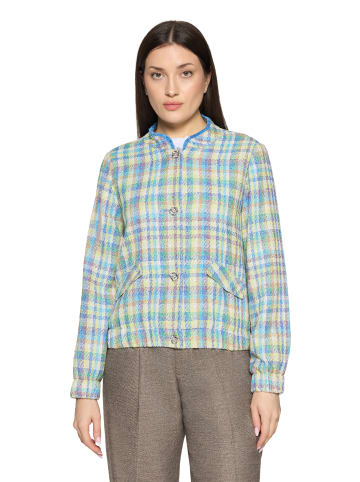 CARTOON Blazer-Jacke kariert in Green/Blue