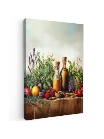 MuchoWow Leinwand bilder Kräutertisch (BxH)