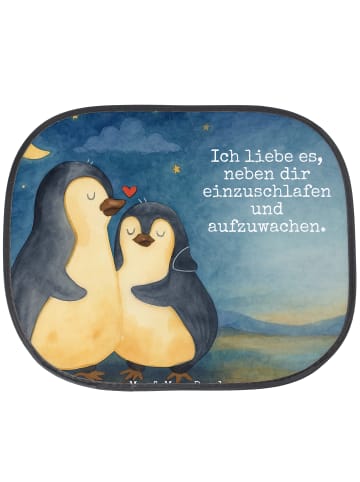 Mr. & Mrs. Panda sonnenschutz Pinguine Einschlafen Design mit Sp... in Weiß