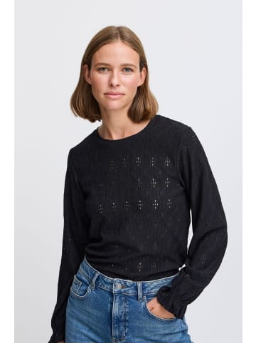 b.young Langarmbluse BYSILVA ONECK BLOUSE - 20817242 modische Langarmbluse in Schwarz