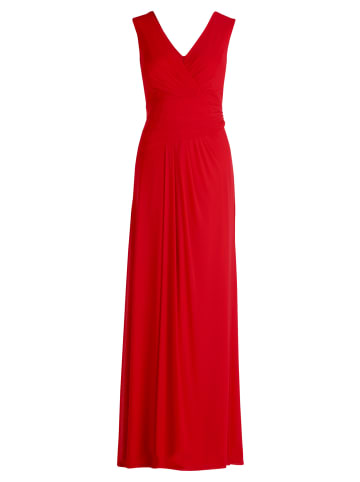 Vera Mont Abendkleid mit V-Ausschnitt in Red Rose