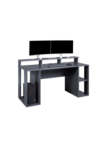 ebuy24 Schreibtisch MatchPoint Grau 160 x 91 cm