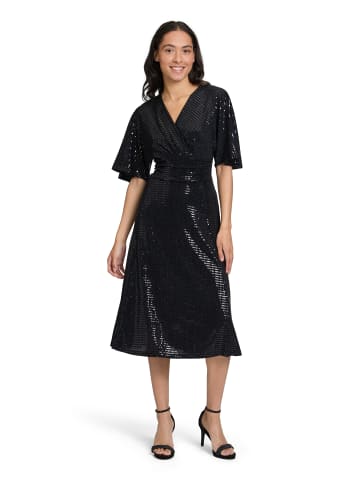 Vera Mont Cocktailkleid im Glitzer-Look in Schwarz/Schwarz