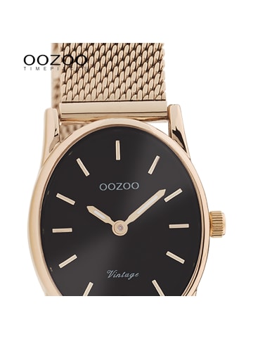 Oozoo Armbanduhr Oozoo Vintage Series roségold extra groß (ca. 28x23mm)