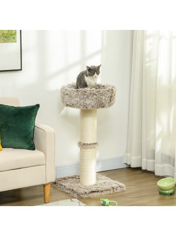 Pawhut Kratzbaum Braun 45L x 45B x 87H cm