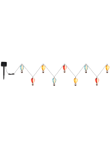 Globo lighting Solarleuchte "SOLARLEUCHTE KUNSTSTOFF BUNT, 9XLED" in multicolored