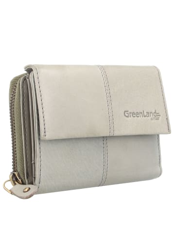 Greenland Nature Nature Soft Geldbörse RFID Schutz Leder 13 cm aqua