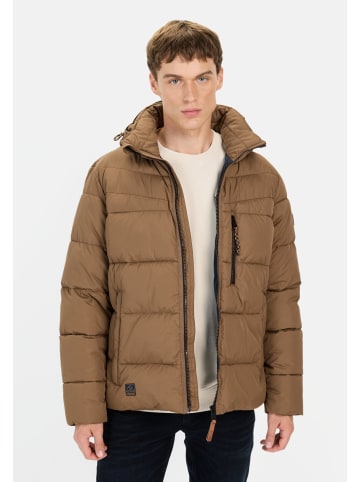 Camel Active Steppblouson mit abnehmbarer Kapuze in Braun