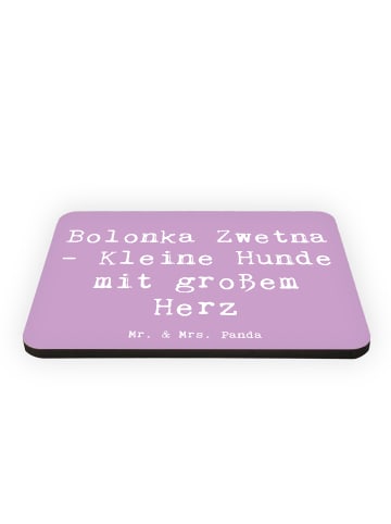 Mr. & Mrs. Panda Magnet Spruch Bolonka Zwetna Herz mit Spruch in Lavendeltraum