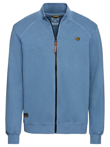 Camel Active Sweatjacke mit Stehkragen in Hellblau