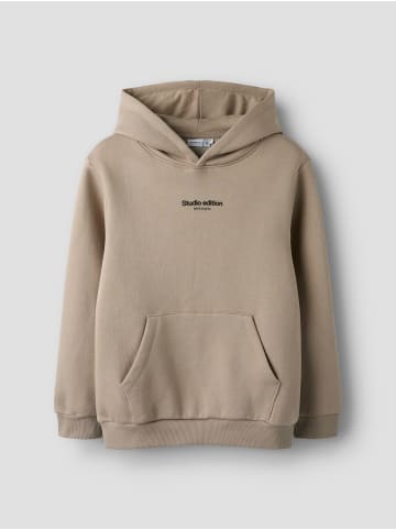 name it Hoodie NKMBRODY LS NREG SWEAT WH BRU in pure cashmere