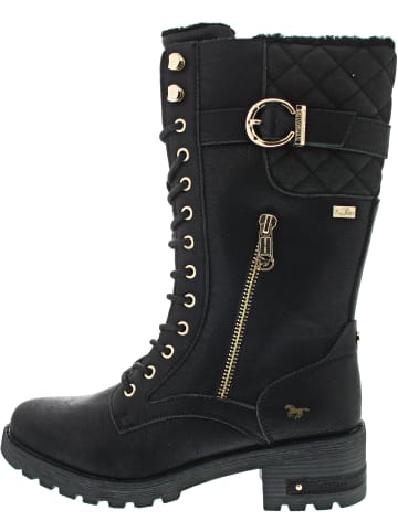 Mustang Schnürstiefel Schwarz