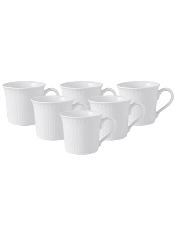 Villeroy & Boch 6er Set Kaffee- / Teetasse Cellini 200 ml in weiß