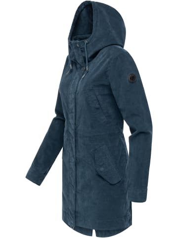 ragwear Kurzmantel Cannas Cordy YOUMODO in Petrol