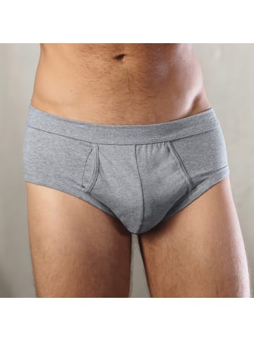 Erwin Müller Single-Jersey Slip 2er-Pack in grau meliert