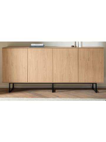 Furn.Design Sideboard Stone Eiche, Kommode 200 x 90 cm, mit Push-to-Open