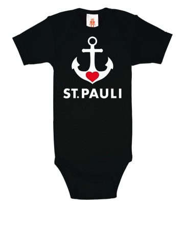 Logoshirt Baby-Body in schwarz