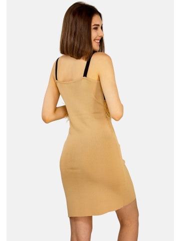 TOOCHE Kleid "Federkleid" in beige