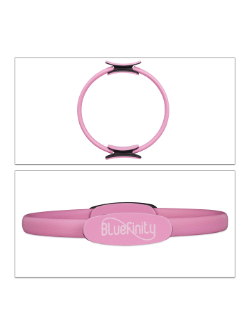 relaxdays 2x Pilates Ring in Pink - Ø37 cm