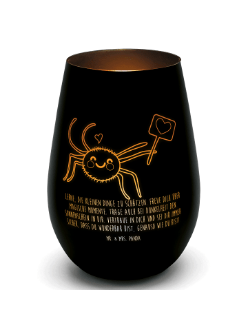 Mr. & Mrs. Panda Laterne Spinne Agathe Motivation mit Spruch in Schwarz