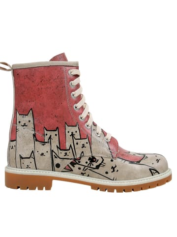 Dogo Boots Bad Cats Mad Cats in Rot