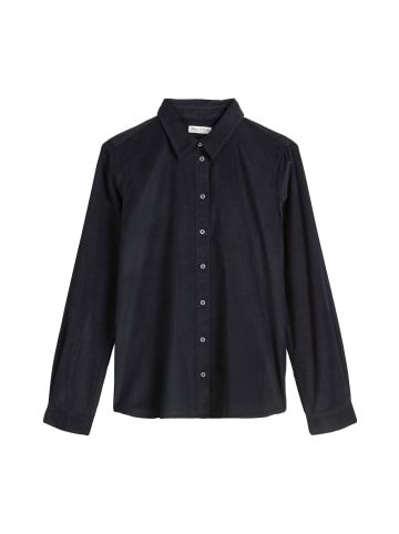 Marc O'Polo Feincord-Langarm-Bluse regular in Deep Night Blue