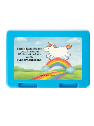 Mr. & Mrs. Panda Frischhaltedose Einhorn Regenbogen Design mit S... in Weiß