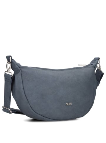 Zwei Mademoiselle M70 - Umhängetasche 34 cm (cord-wood) in nubuk-blue