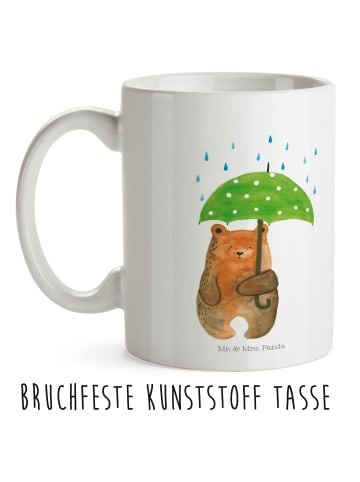 Mr. & Mrs. Panda Kaffeebecher Bär Regenschirm ohne Spruch in Weiß