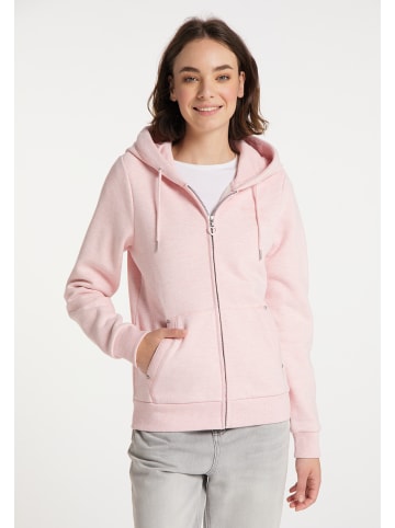 myMo Sweatjacke in Pfirsichpink Melange