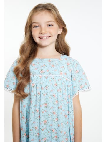 DreiMaster Mädchen (Kids) Kleid in Hellblau Blume