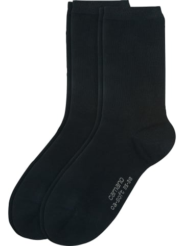 camano Socken 2 Paar ca-soft in schwarz