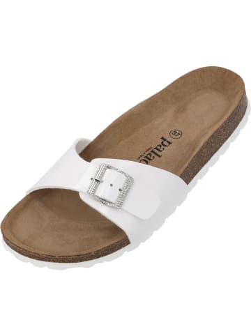 palado Pantoletten in weiß lack