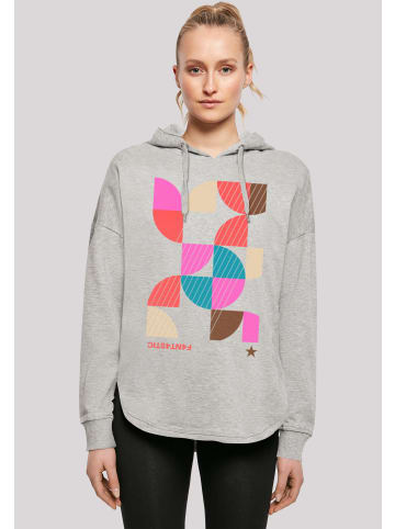 F4NT4STIC Oversized Hoodie Abstrakt in grau