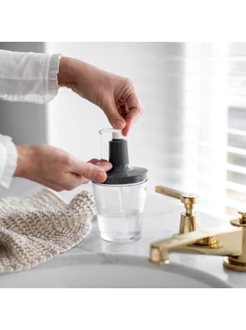 koziol FLOW - Seifenspender 250ml in recycled ash grey