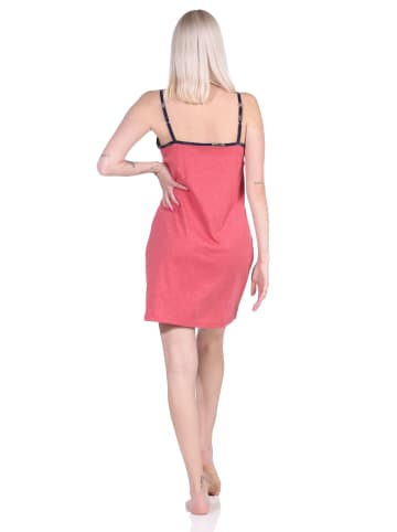 NORMANN Spaghetti Nachthemd Schmetterling - 73420 in rot